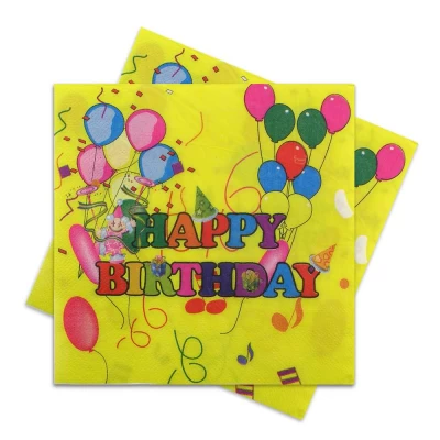 Салфетки Шарики желтые (уп. 20шт) Салфетки Шарики желтые (уп. 20шт)