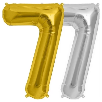 Шарик Цифра (45см) золото 7