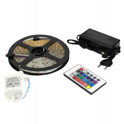 Гирлянда-лента (Rope-Lights) SMD5050-RGB универсальная, пров.:прозрачный, 5м (Разноцветная)