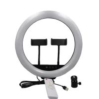 Кольцевая лампа 33 см LC-328 LED RING FILL LIGHT Pink-BlueBox (с 2 держ.)