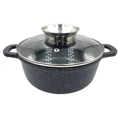 Казан UNIQUE UN-5274 3.2л (22см мрамор/черный)