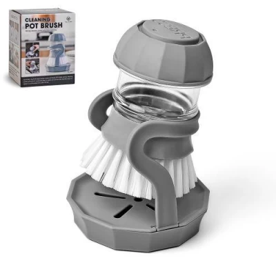 Щетка для мытья посуды с резервуаром для моющего средства 12*9*13см Щетка для мытья посуды с резервуаром для моющего средства 12*9*13см