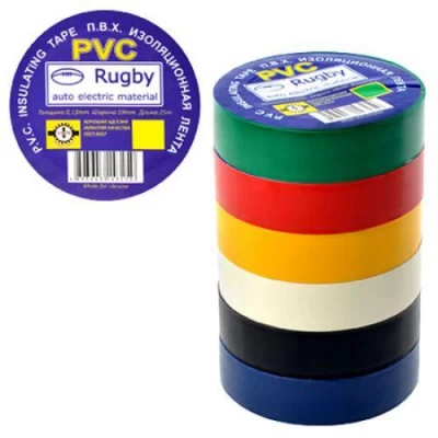 Изолента ПВХ 50м "Rugby" ассорти