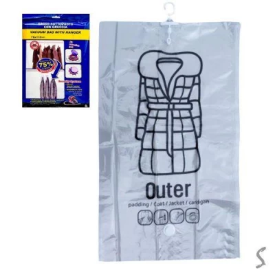 Вакуумный пакет для одежды с вешалкой S 67*90см Вакуумный пакет для одежды с вешалкой S 67*90см