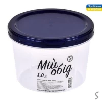 Контейнер пищевой с резьбой 1.0л d14*10см