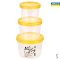 Контейнеры пищевые с резьбой 3пр/наб 0.3/0.5/0.7л