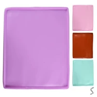 Коврик раскаточный силикон 37.5*30*1.8см (антипригарный,с бортиком)