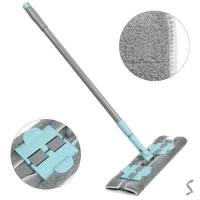 Швабра на зажимах телескопическая ручка 1.25м/37.5*13*3см Швабра на зажимах телескопическая ручка 1.25м/37.5*13*3см