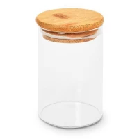Банка с бамбуковой крышкой 300мл 6.5*10см