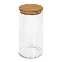 Банка с бамбуковой крышкой 1.5л 10*20см