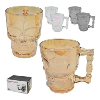 Бокал пивной "Череп" 2шт/наб 500мл