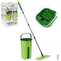 Швабра с ведром 15*13*34см с автоматическим отжимом 1.25м