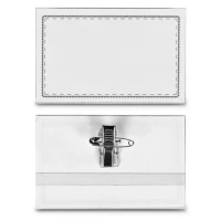 Бейдж горизонтальный 9*5.6см (клип-булавка)