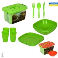 Набор для пикника 25пр/наб 6.3л (на 4персоны)