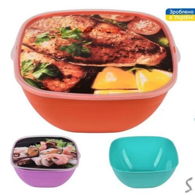 Миска-салатница с крышкой 