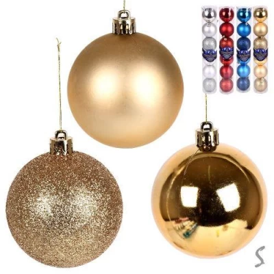 Елочные шарики 7см 6шт/наб