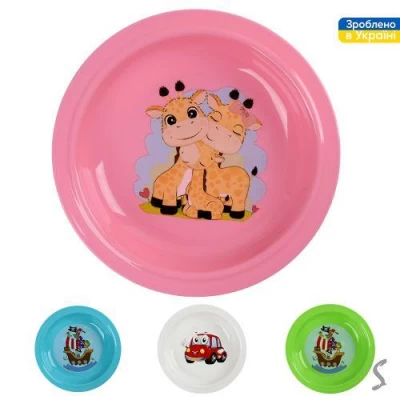 Тарелка детская "Солнышко" пластик 18см Тарелка детская "Солнышко" пластик 18см