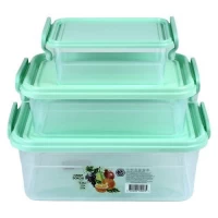 Контейнеры пищевые с ручками 3пр/наб 0.55/1.2/2.5л 18*25*9см