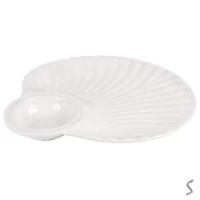 Блюдо с соусницей фарфор 