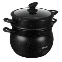 Кастрюля с пароваркой инд.дно 11л 28.2*20см/28.2*10.2см