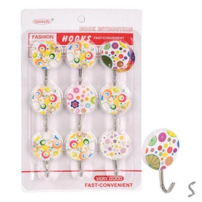 Крючки самоклеющиеся 9шт/наб 3.5*5см Крючки самоклеющиеся 9шт/наб 3.5*5см