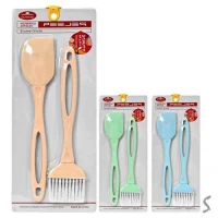 Кухонный набор 2пр/наб (кисточка 20.5см, лопатка 21.5см)