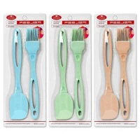 Кухонный набор силикон 2пр/наб (кисточка 21.5см, лопатка 21.5см)