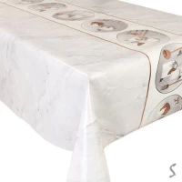 Клеенка ПВХ с принтом на ткан.основе глянец Марсель 1.37*20м