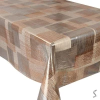 Клеенка ПВХ с принтом на ткан.основе глянец Марсель 1.37*20м