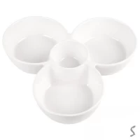 Менажница фарфор 25.5*25.5*4.5см