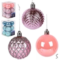 Елочные шарики 6см 12шт/наб