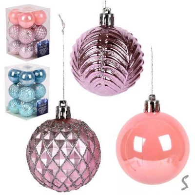 Елочные шарики 6см 12шт/наб