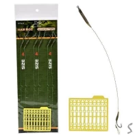 Поводок карповый с бойловым стопором 6шт/уп №4
