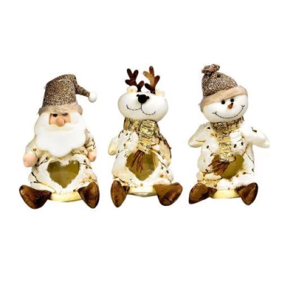 Новогодний мешок для подарков "Santa&Co" 12*22см