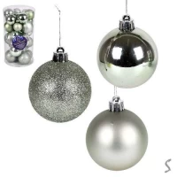 Елочные шарики 4-6см 30шт/наб