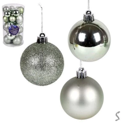 Елочные шарики 4-6см 30шт/наб