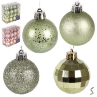 Елочные шарики 4см 32шт/наб