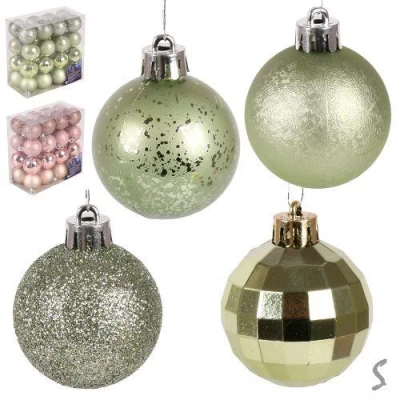 Елочные шарики 4см 32шт/наб