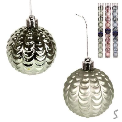Елочные шарики 6см 10шт/наб
