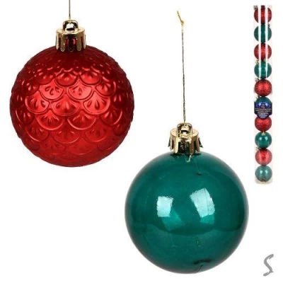 Елочные шарики 6см 10шт/наб
