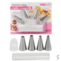 Мешок кондитерский с насадками 6пр/наб 16*12см