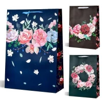 Пакет подарочный бумажный L 