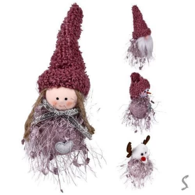 Фигурка-подвеска новогодняя "Santa&Co" 8см