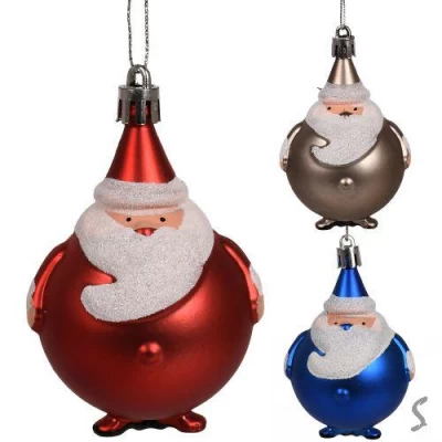 Елочные игрушки "Santa" 7см 4шт/наб