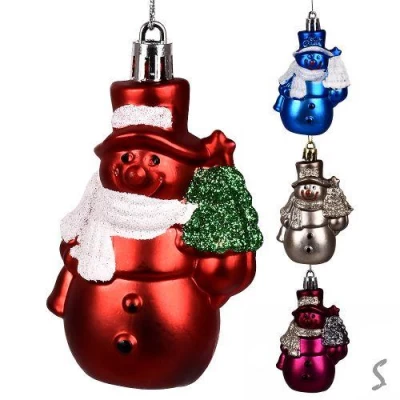 Елочные игрушки "Snowman" 8см 6шт/наб