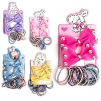 Аксессуары для волос 17пр/наб (15резинок, 2заколки)