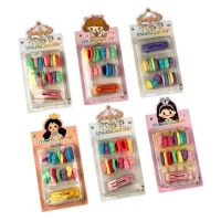 Аксессуары для волос 18пр/наб (16резинок, 2заколки)