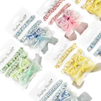 Аксессуары для волос 4пр/наб (2резинки, 2заколки)