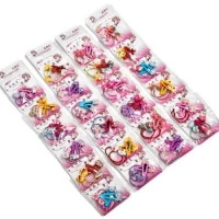 Аксессуары для волос 4пр/наб (2резинки, 2заколки) 6наб/уп