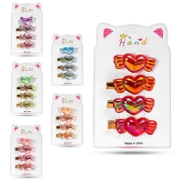 Аксессуары для волос 4шт/наб (1резинка, 3заколки)